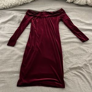 Velvet red Calvin Klein dress